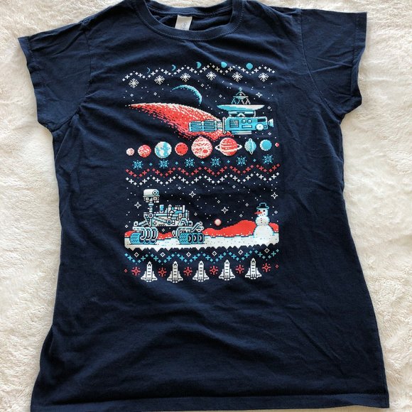 π3 for $15π "Ugly Holiday Sweater" Space Tee - Picture 11 of 11